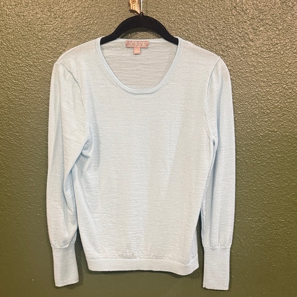 J. Crew Tops - VGUC GORGEOUS J.Crew Light Blue Light Weight Sweater